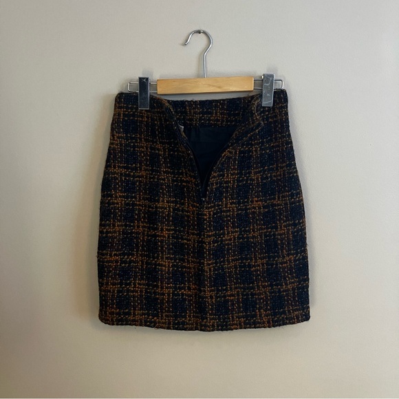 Vintage Compagnie Internationalonale Expresss Wool Plaid Skirt - Picture 3 of 7